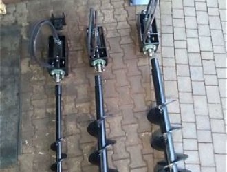Zemní vrtáky k bagrům  průměr 100,200 a 300mm